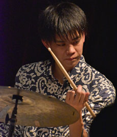 Kunito Kitai (ds). 
      Photo: courtesy of Sosuke Akahane