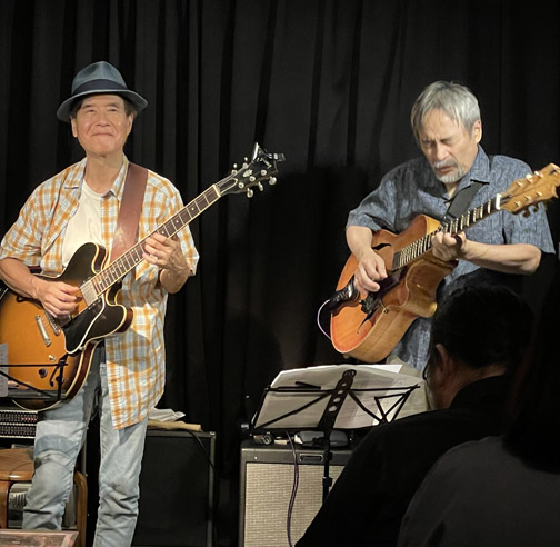 Masuo and Satoshi Inoue. Photo by Y. Hirakawa