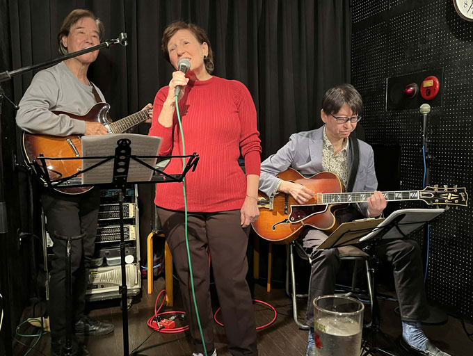 2025/11/24 Masuo, Shirley Masuo, Izumi Katoh (g). Photo by T. Miura